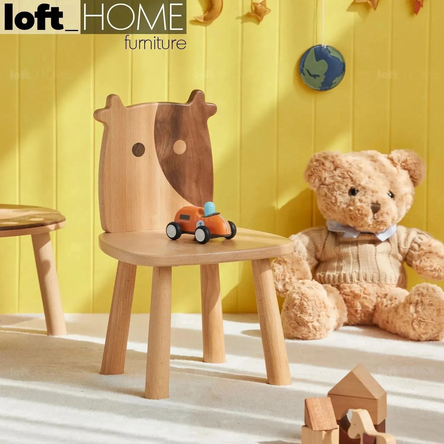 Scandinavian Wood Kids Study Chair MOMO – LOFT HOME