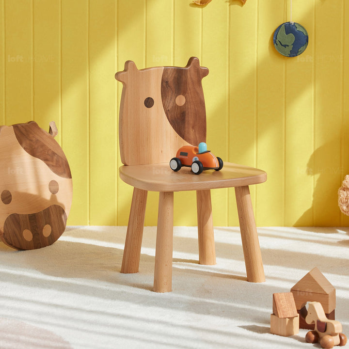 Scandinavian wood kids study chair momo color swatches.