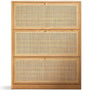 Scandinavian Wood Shoe Cabinet VINE WEAVE