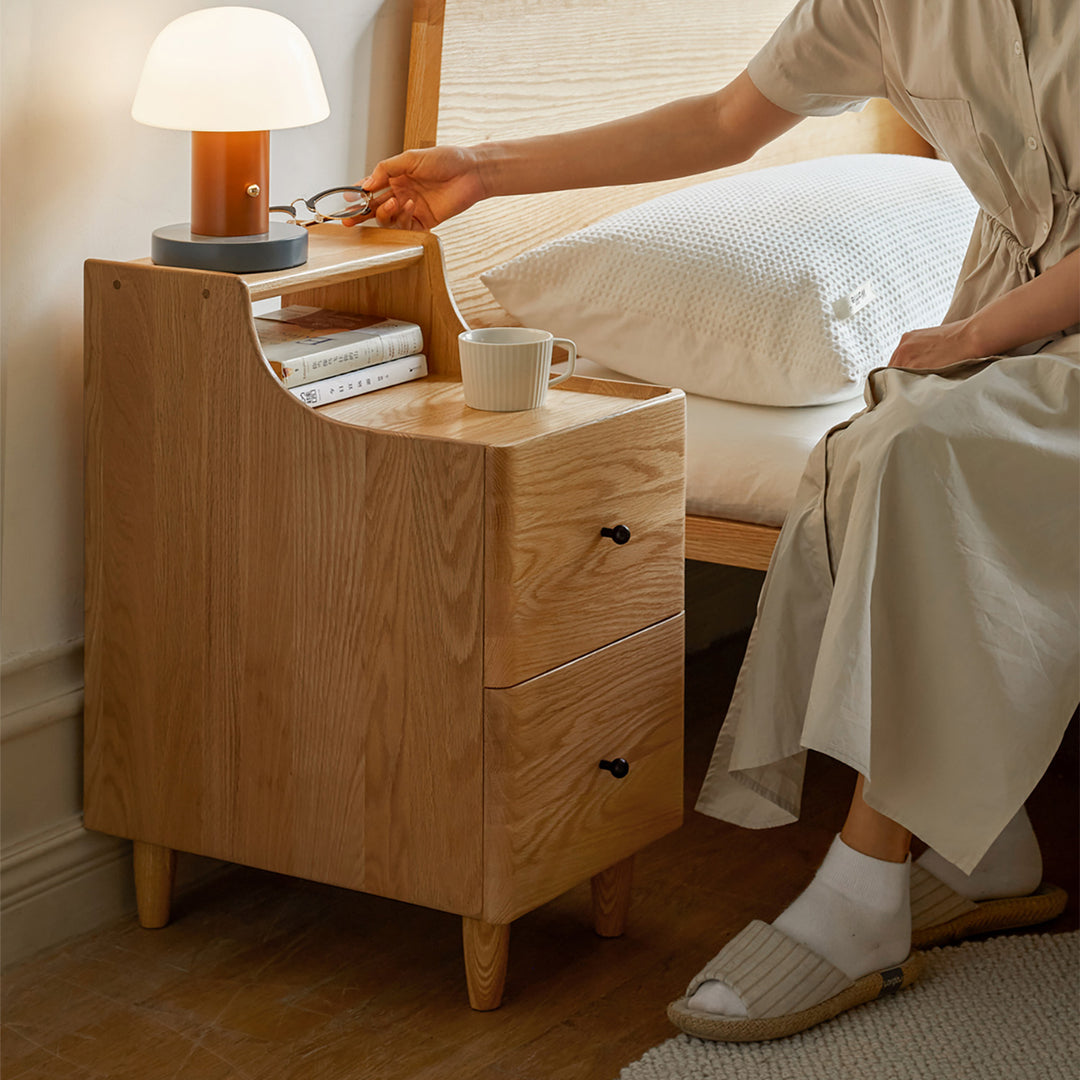 Scandinavian Wood Side Table BESIDE