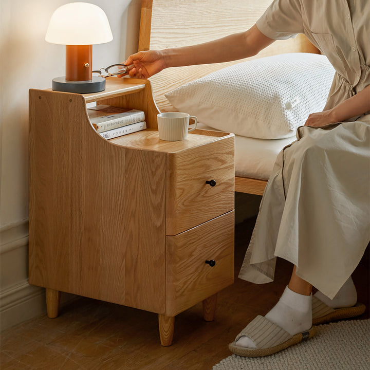 Scandinavian Wood Side Table BESIDE