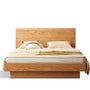 Scandinavian Wood Storage Bed Frame OAKMIST