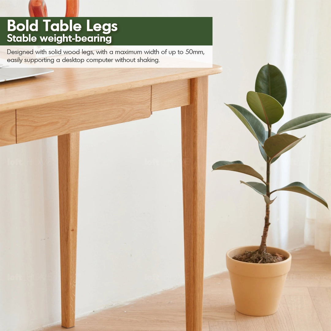 Scandinavian wood study desk belle conceptual design.