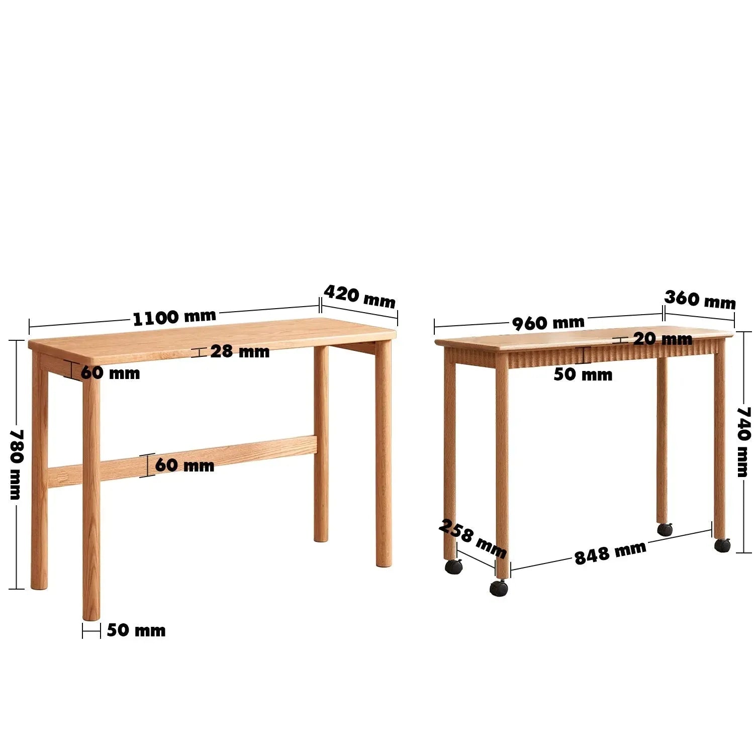 Scandinavian wood caster wheel extendable study table twin layer size charts.