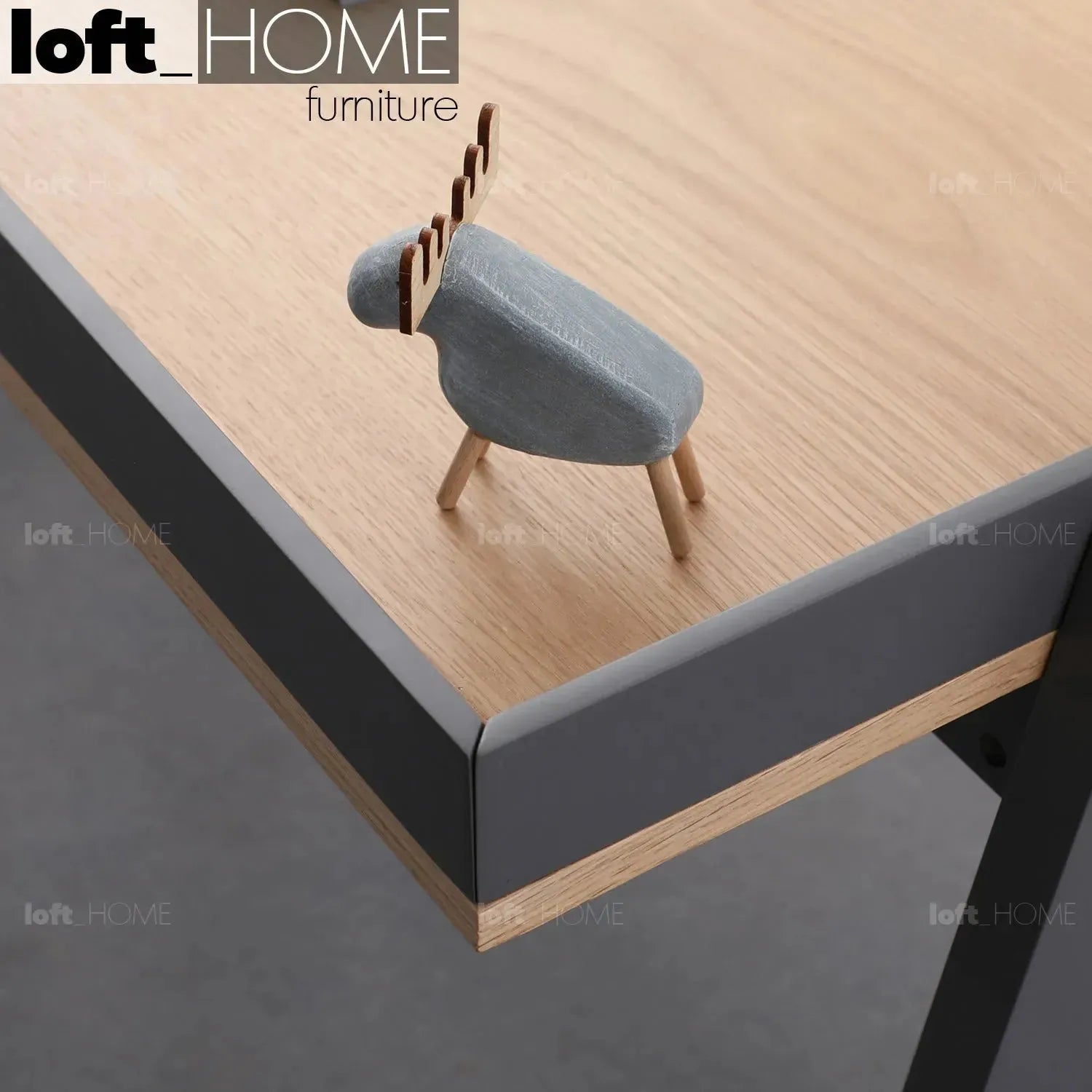 Scandinavian Wood Study Table KOMPAS – LOFT HOME