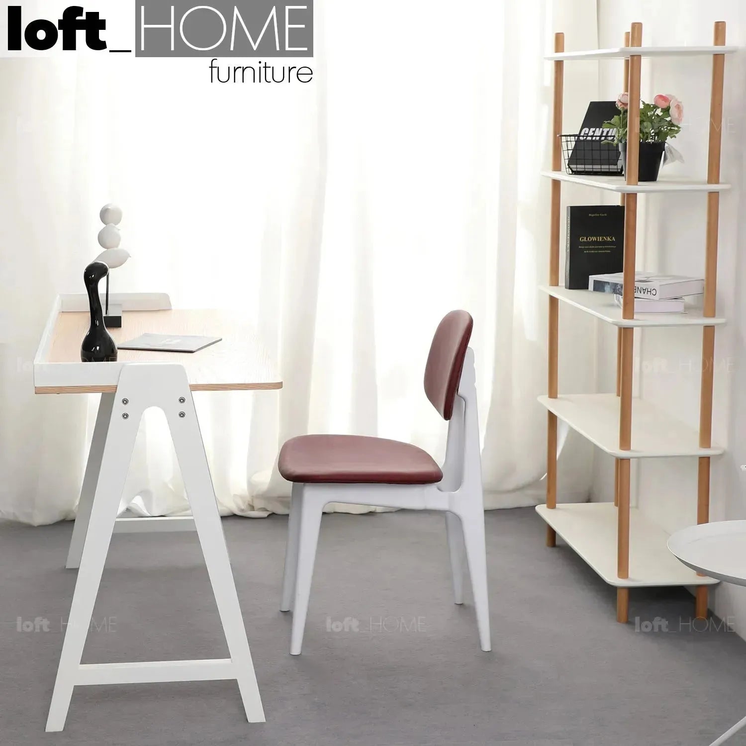 Scandinavian Wood Study Table KOMPAS – LOFT HOME