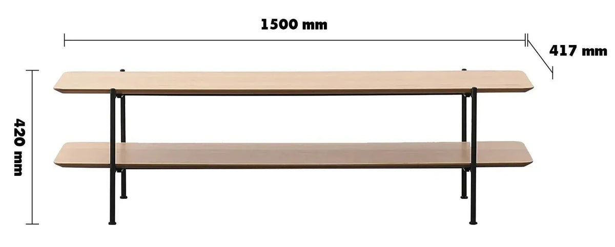 Bauhaus wood tv console carlos size charts.