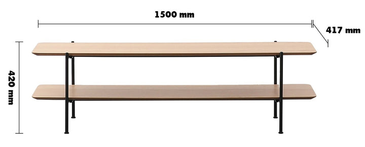 Scandinavian wood tv console carlos size charts.