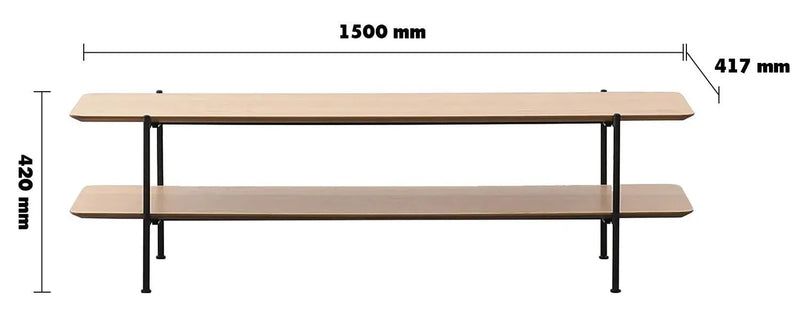 Bauhaus wood tv console carlos size charts.
