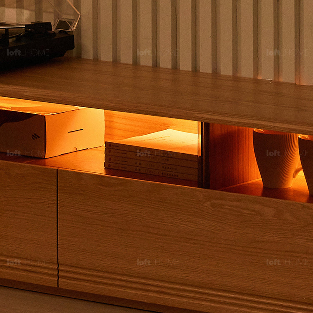 Scandinavian wood tv console vogue detail 5.