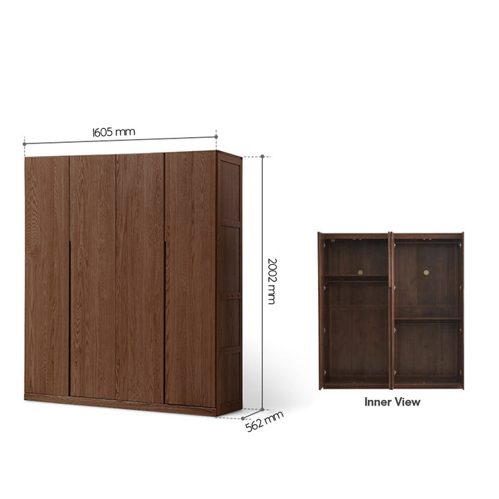 Scandinavian Wood Wardrobe BELLE