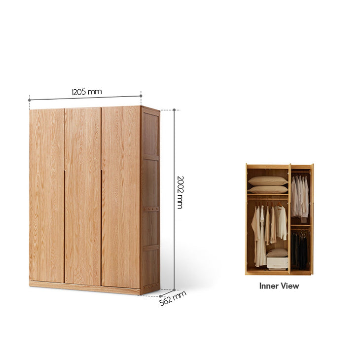 Scandinavian wood wardrobe belle detail 22.