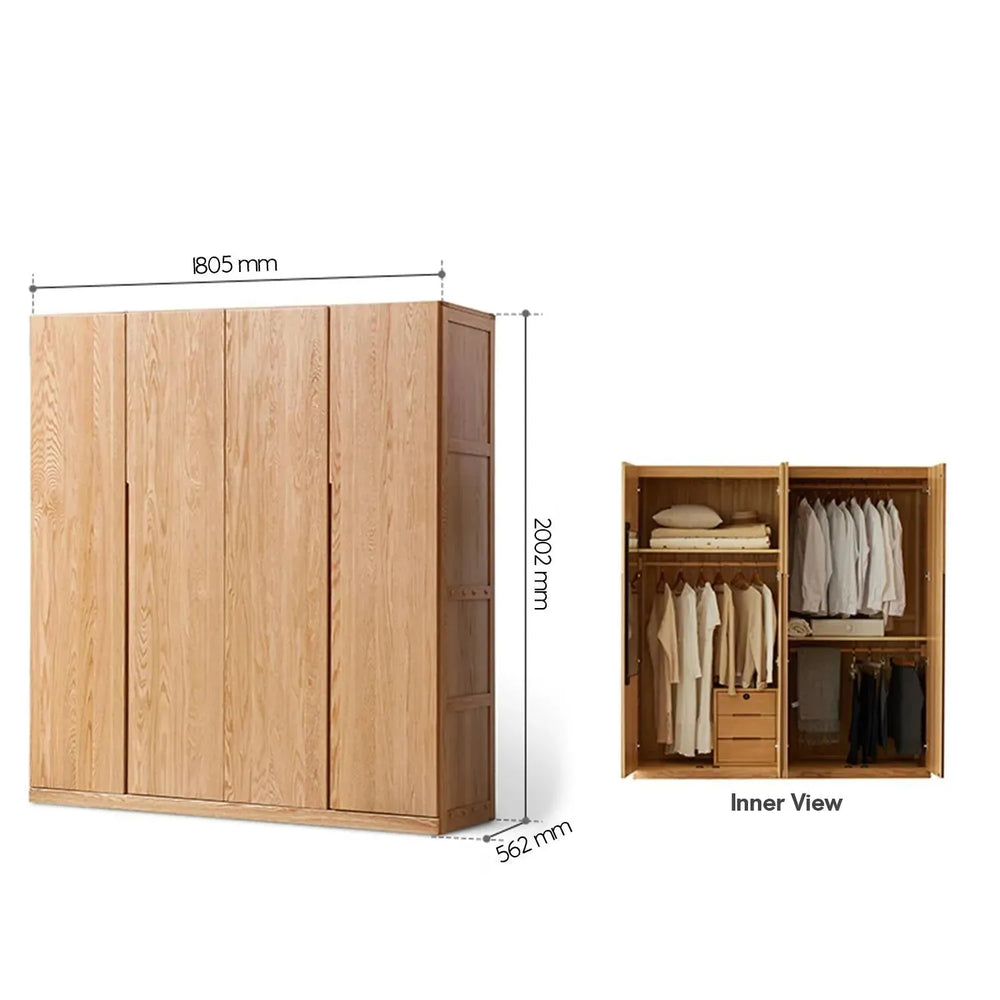 Scandinavian wood wardrobe belle detail 23.