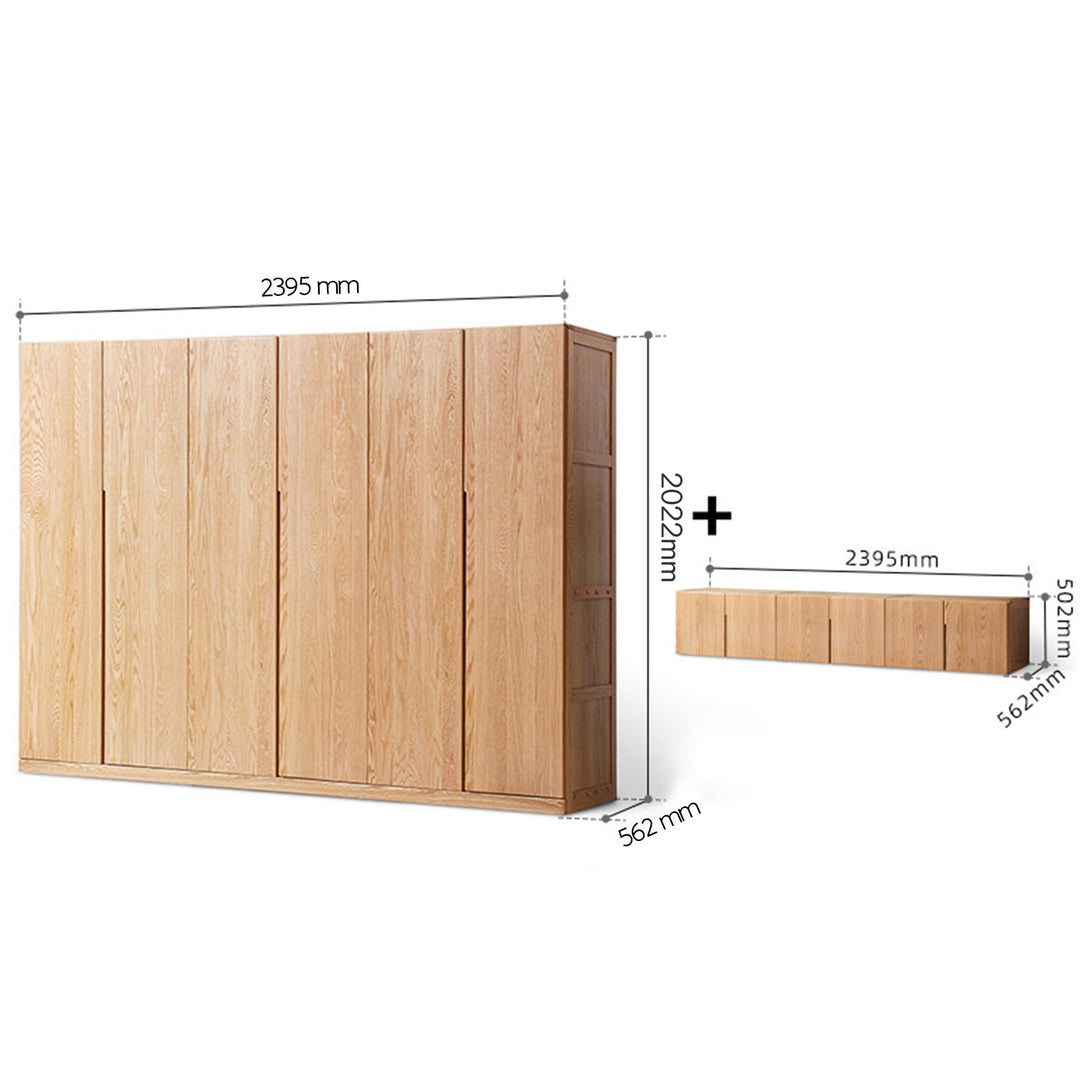 Scandinavian Wood Wardrobe BELLE