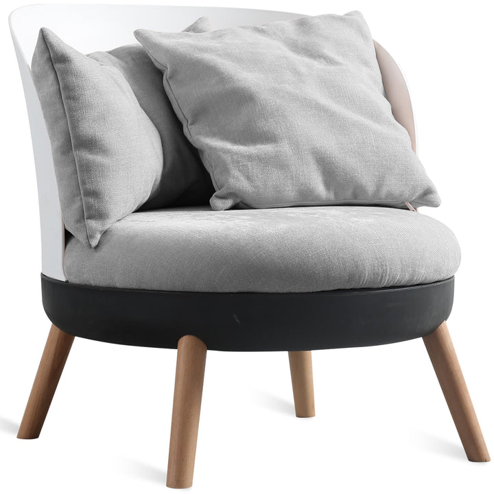 Scandinavianfabric 1 seater sofa makron layered structure.