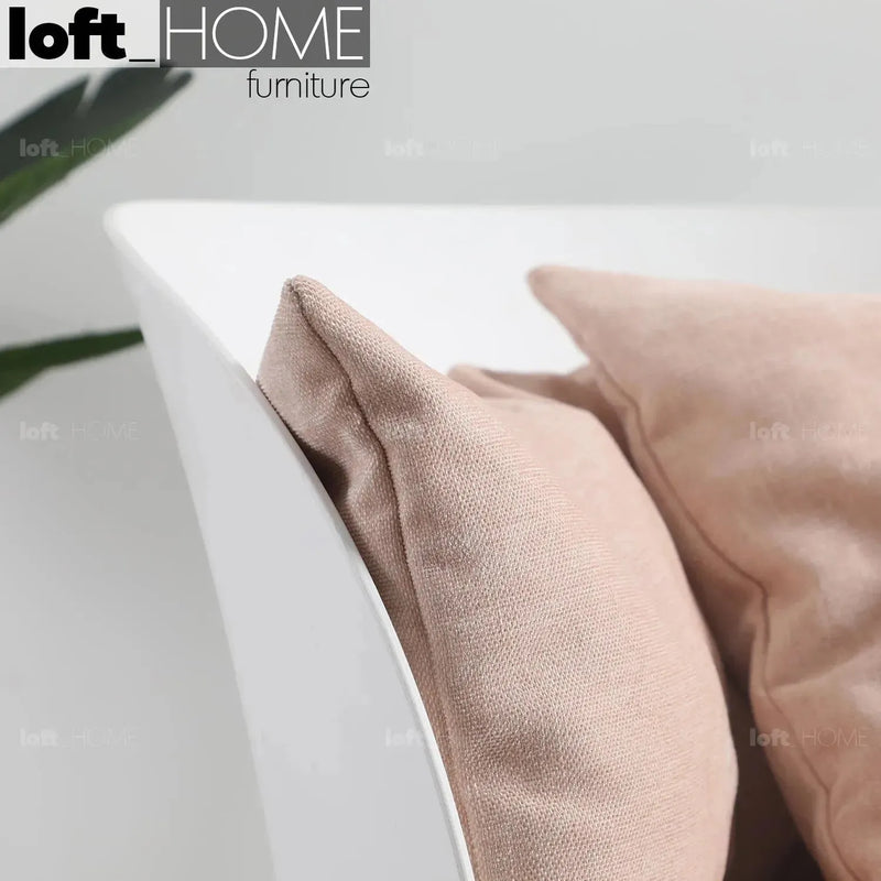 Modern fabric 1 seater sofa makron in details.