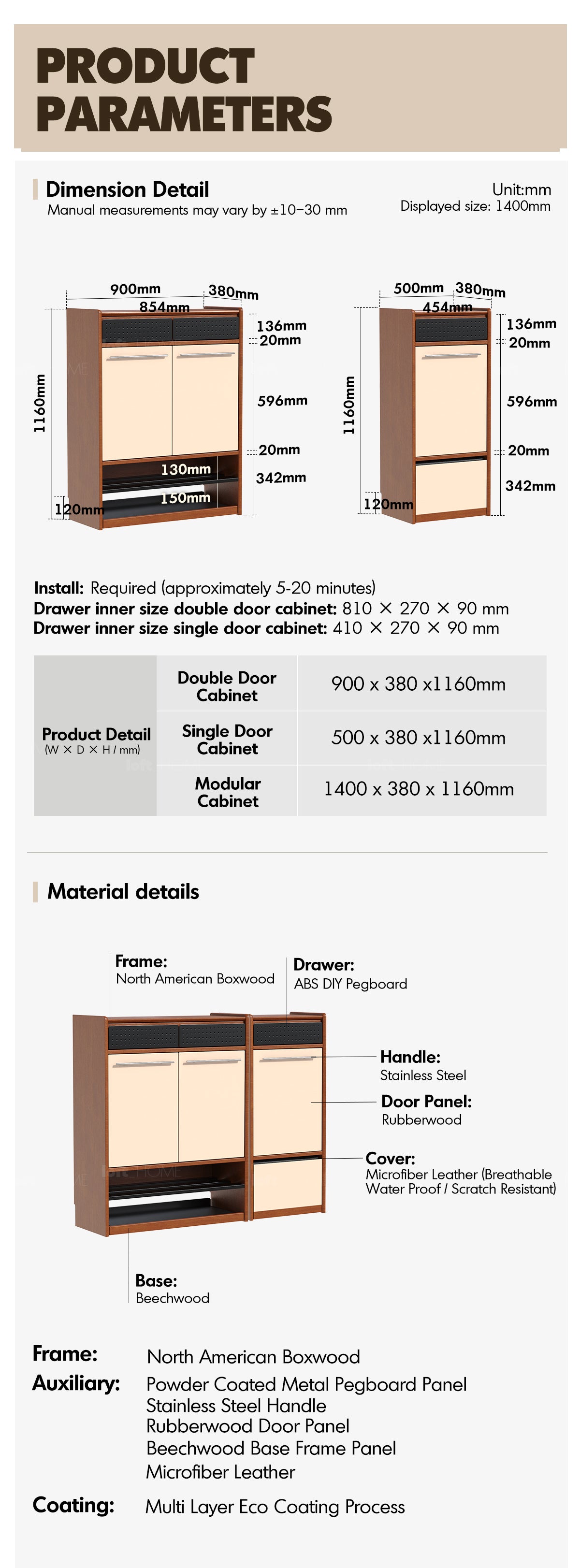 Bauhaus Boxwood Modular Shoe Cabinet MIES Good to Know - 12