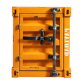 Industrial steel side table container detail 15.