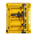 Industrial steel side table container detail 17.