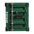 Industrial steel side table container detail 10.