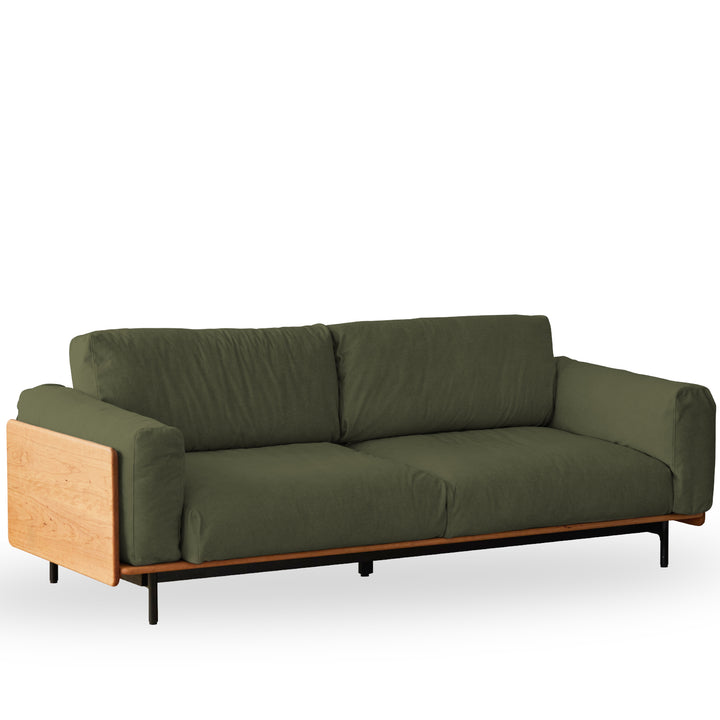 Scandinavian boucle fabric 3 seater sofa harvest environmental situation.