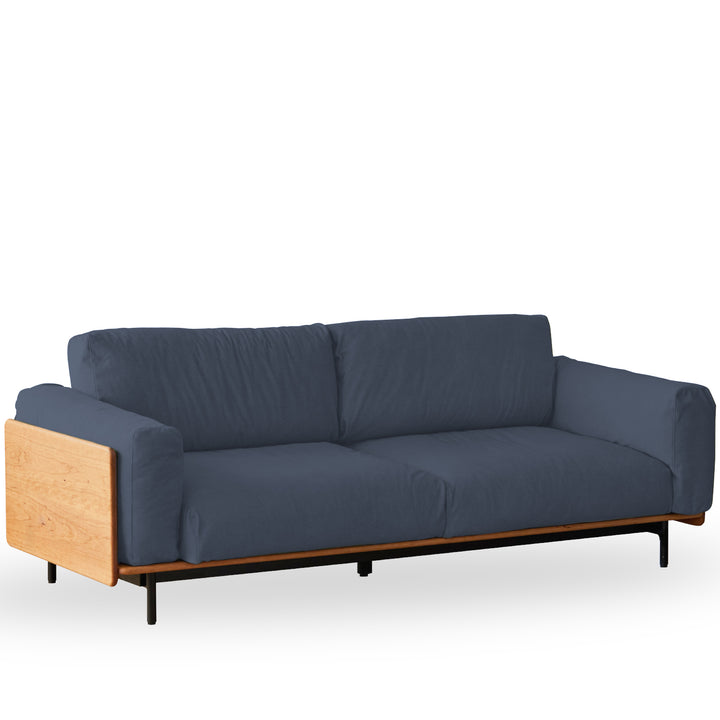 Scandinavian boucle fabric 4 seater sofa harvest conceptual design.