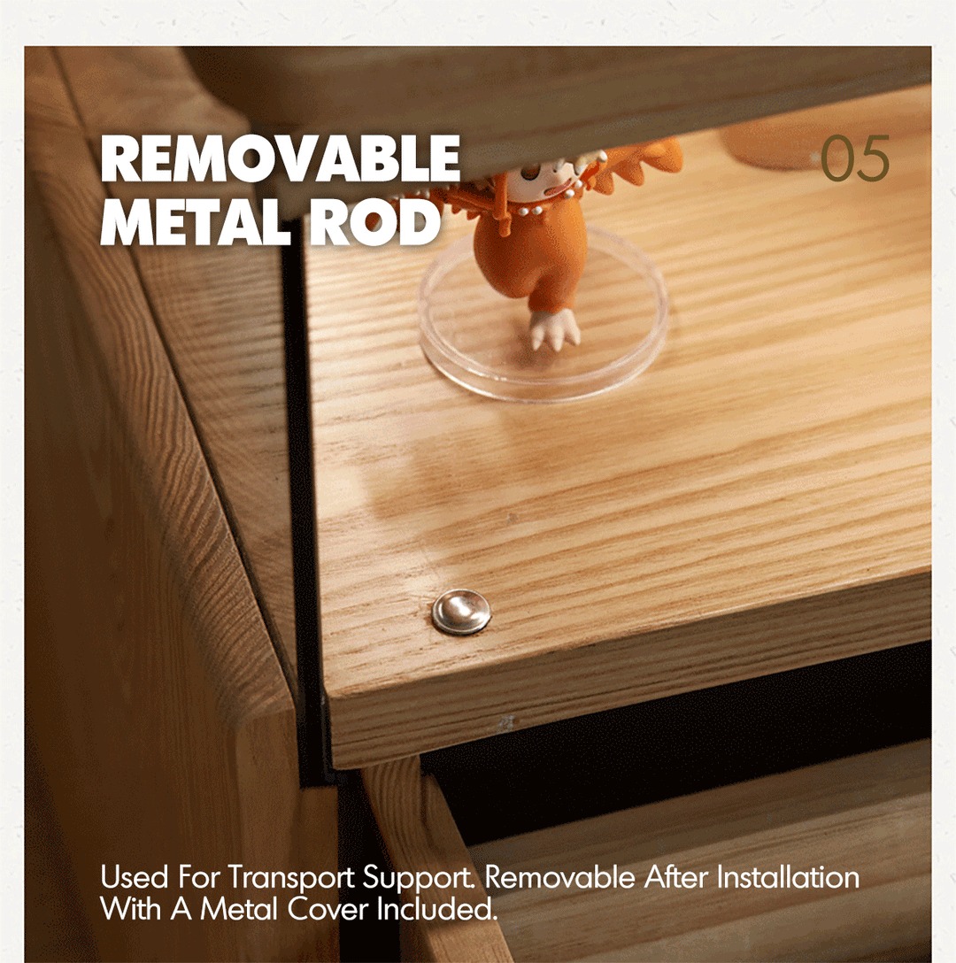 Scandinavian Ash Wood TV Console CURATE