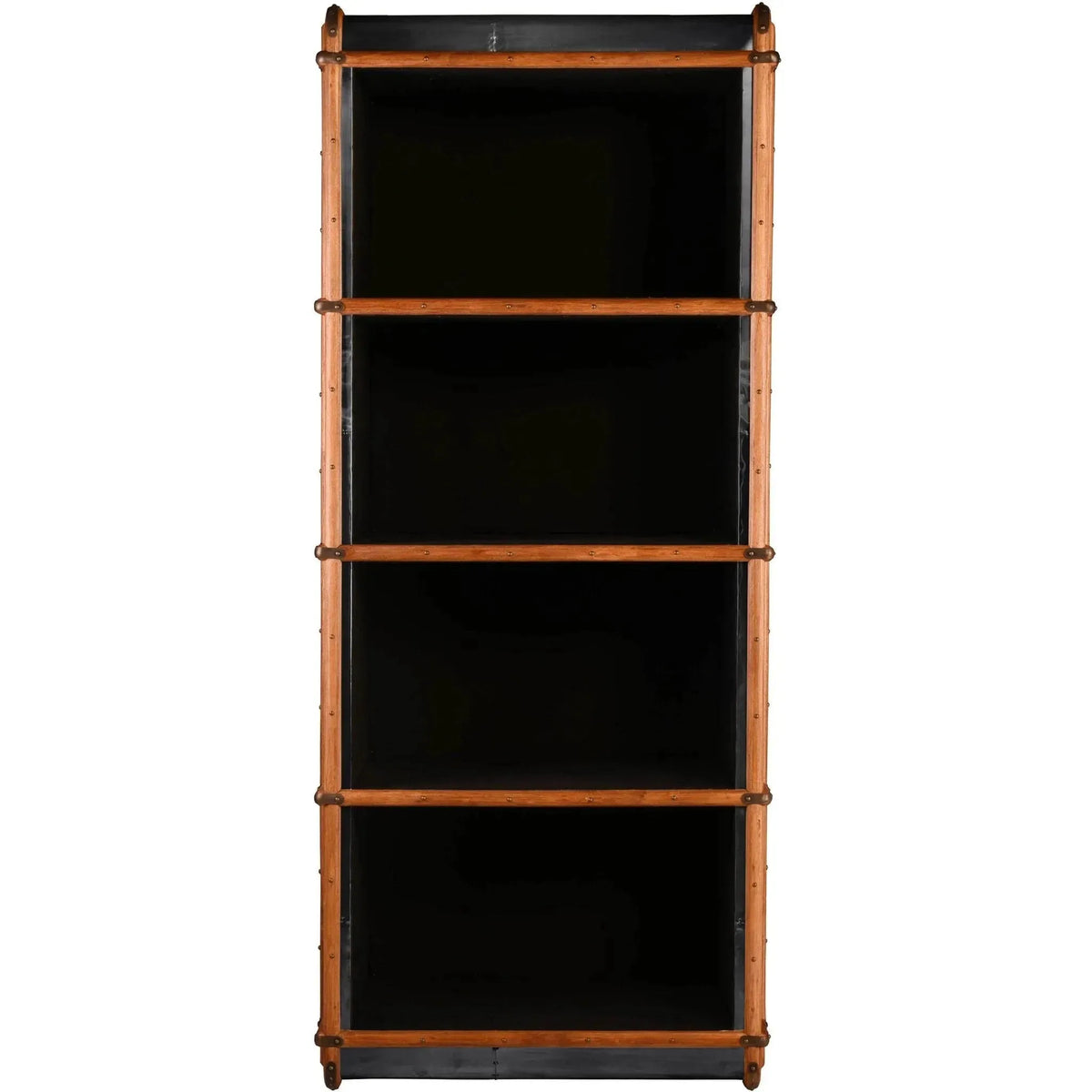 Industrial aluminium bookshelf richards' trunk alu material variants.