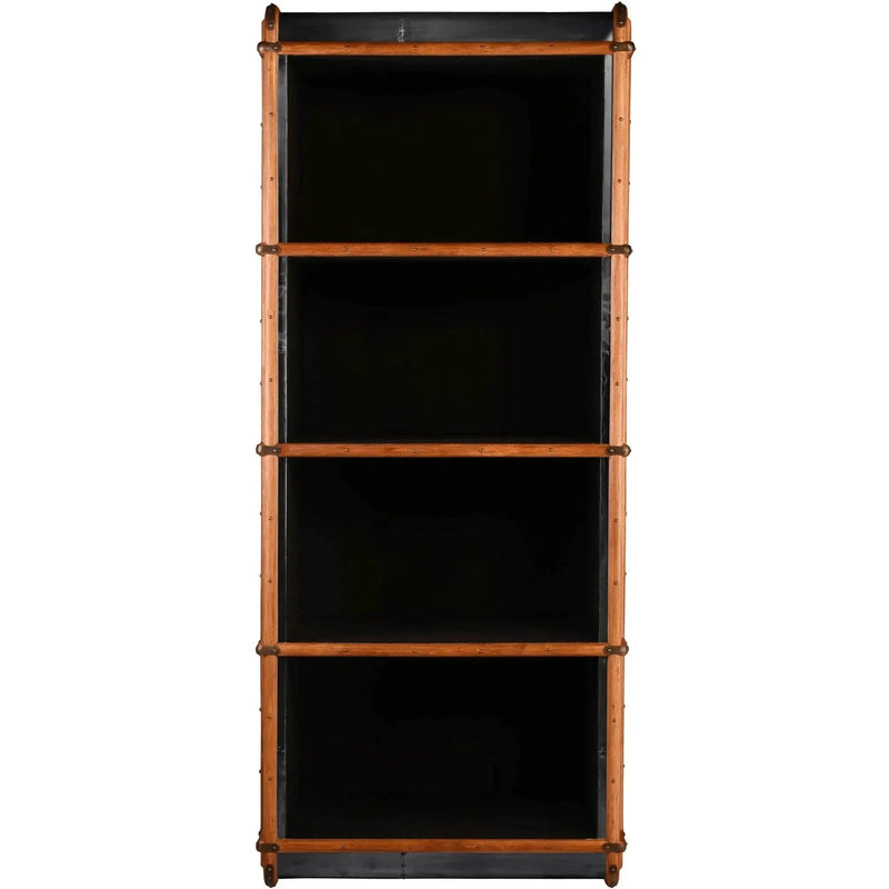 Industrial aluminium bookshelf richards' trunk alu material variants.
