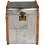 Industrial Aluminium Side Table Storage Box RICHARDS' TRUNK S