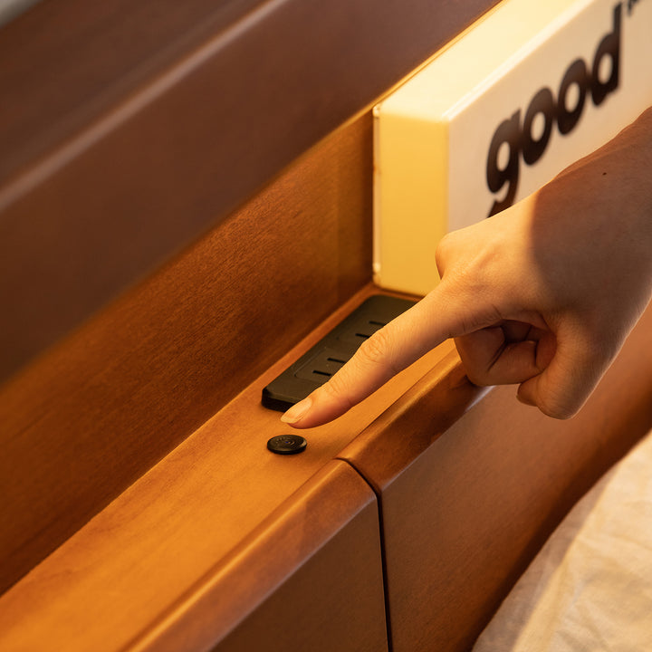 Vintage boxwood bed accompany light in close up details.