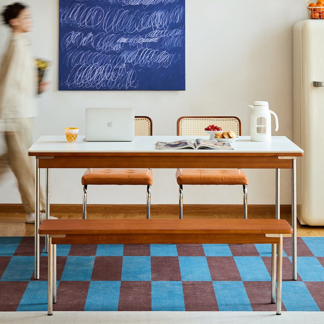 Vintage boxwood dining bench pinecone size charts.