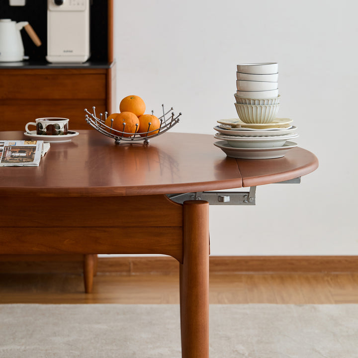 Vintage boxwood extendable dining table minima with context.