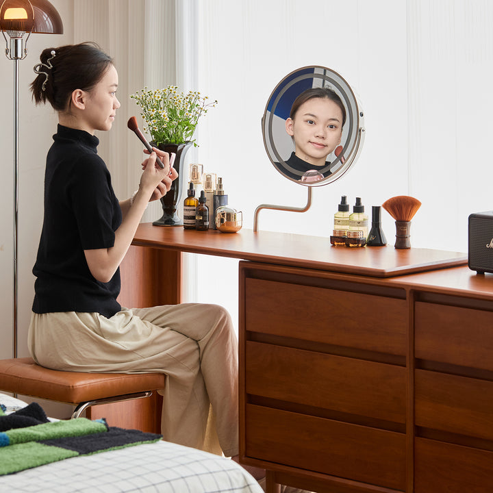 Vintage boxwood dressing table vista size charts.