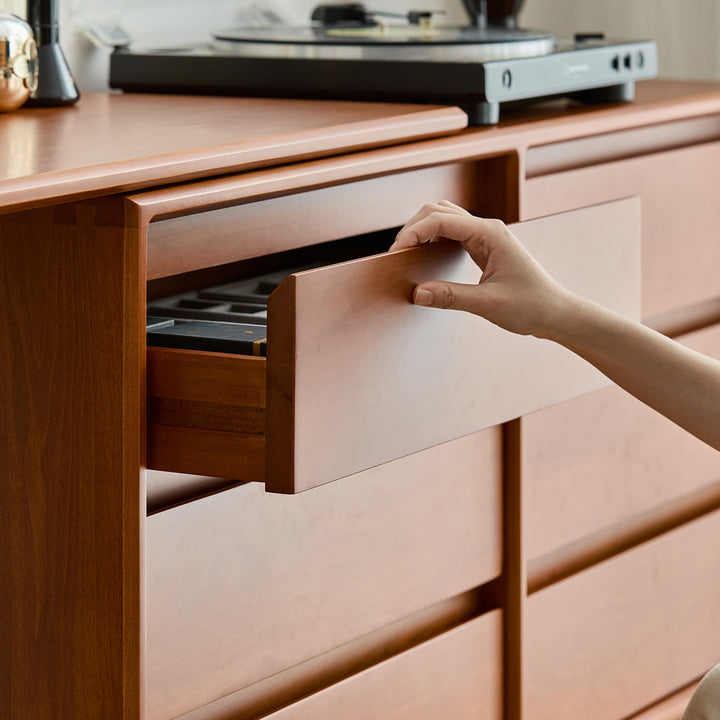 Vintage boxwood dressing table vista in close up details.
