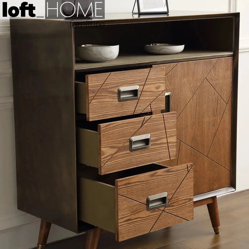 Vintage Canvas And Wooden Storage Cabinet VINTAGE BRASS Good to Know Preview-1