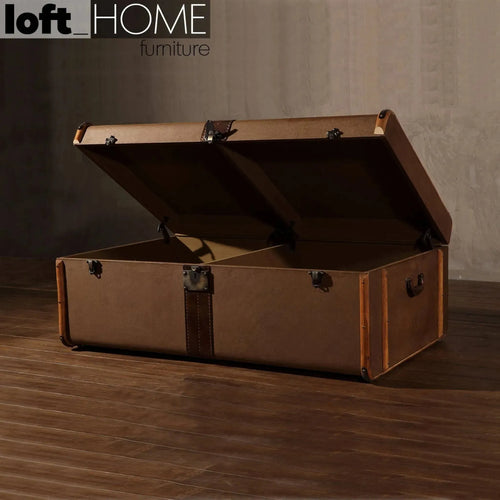 Vintage Canvas Coffee Table Storage Box RICHARDS' TRUNK CANVAS Good to Know Preview-1