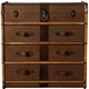 Genuine Leather Chest Of Drawers