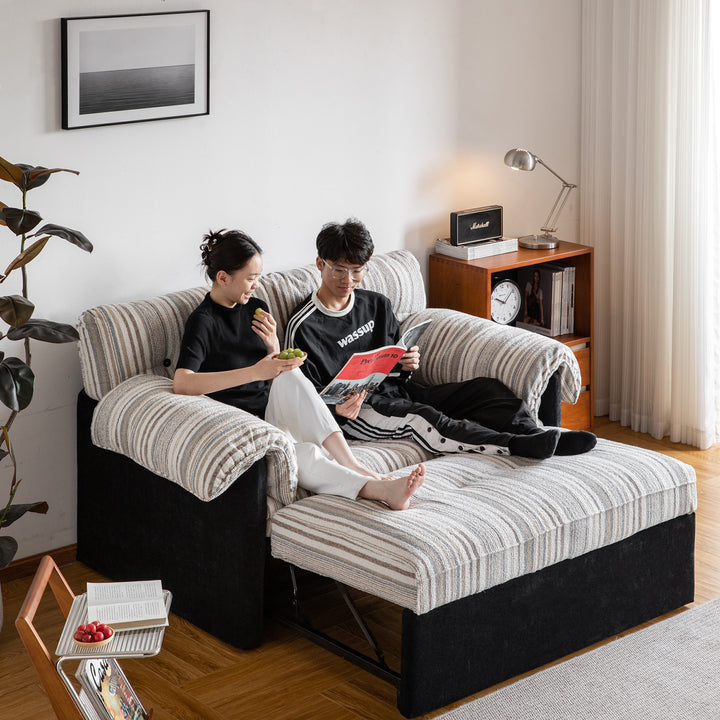 Vintage chenille velvet fabric 2 seater sofa bed ziru material variants.