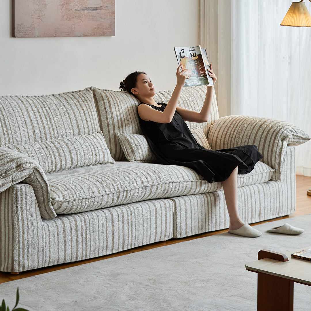 Vintage chenille velvet fabric 4 seater sofa koala size charts.