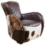 Vintage Cowhair Genuine Leather 1 Seater Sofa MOO