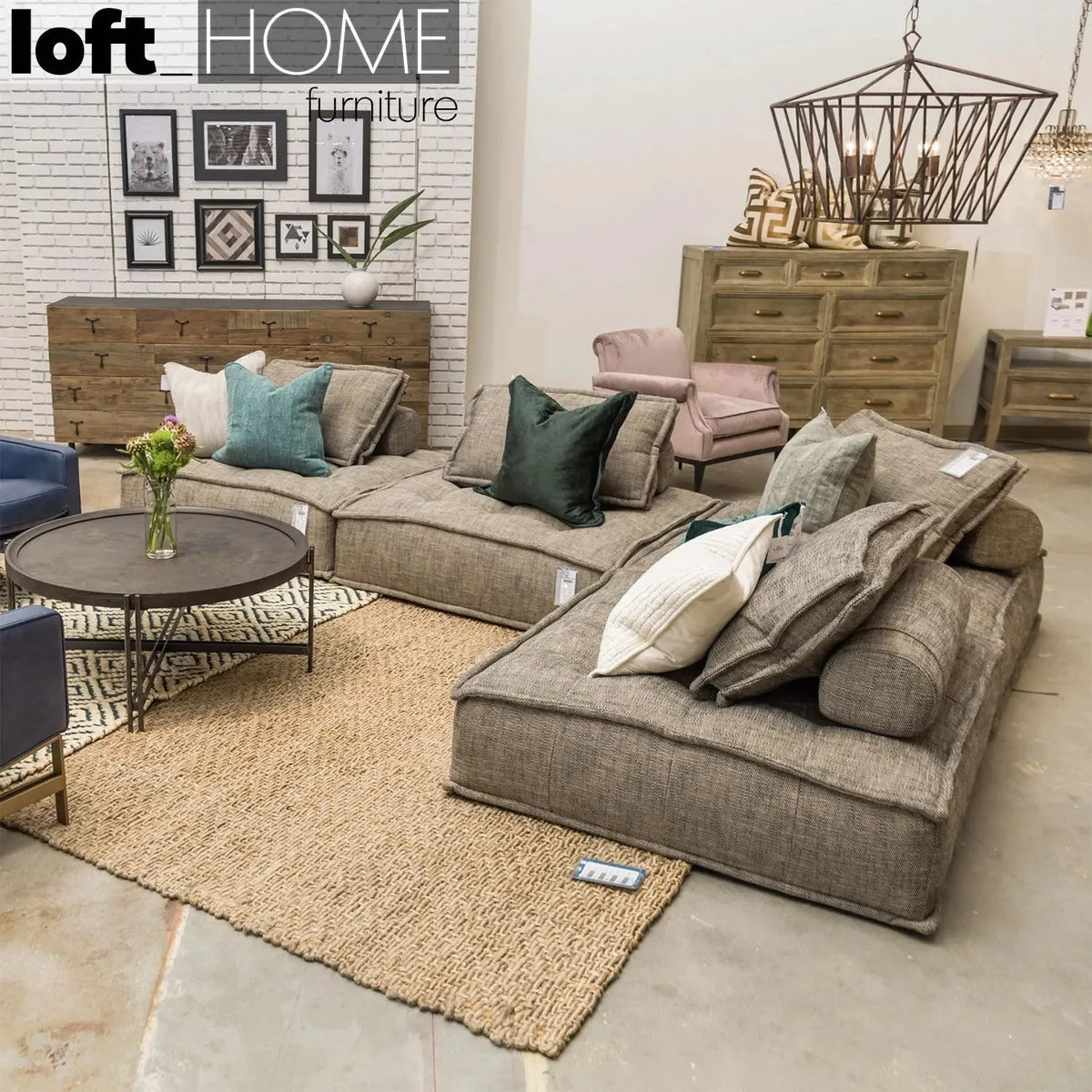 Vintage fabric 1 seater sofa element single in details.