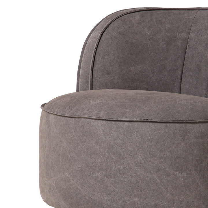 Vintage fabric revolving 1 seater sofa hulk conceptual design.