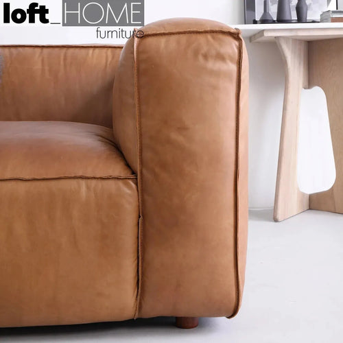 Vintage Genuine Leather 1 Seater Sofa ANTIQUE MASTER Good to Know Preview-1