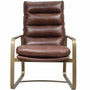 Vintage Genuine Leather 1 Seater Sofa BARDO