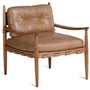 Scandinavian Genuine Leather 1 Seater Sofa BUCKY