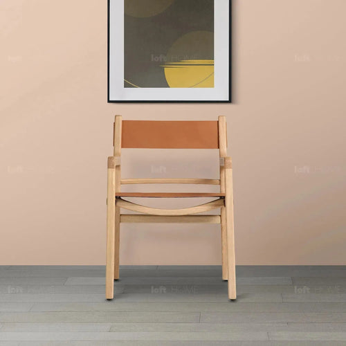 Scandinavian Genuine Leather Dining Chair CROSSMAN Good to Know Preview-1