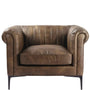 Vintage Genuine Leather 1 Seater Sofa ELIS