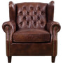Vintage Genuine Leather 1 Seater Sofa FRANCO