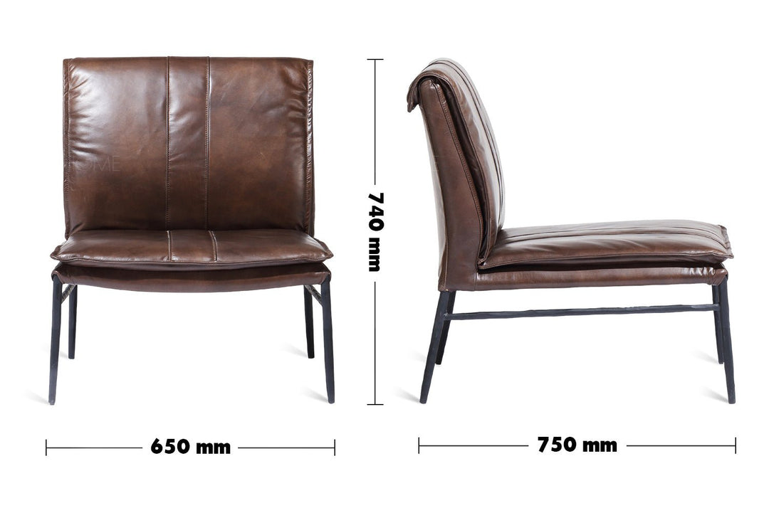 Vintage genuine leather 1 seater sofa leather lux size charts.